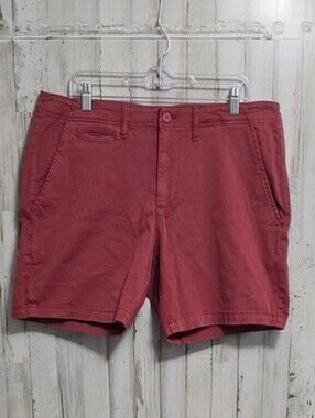 Sun Stone Red Flat Front Shorts 5 Pocket Design Men's Size 36